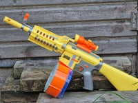 Electric Gatling Toy Gun 40 Soft NERF Foam Bullets Shooting Kids Boys Gift Set