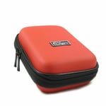 Ex-Pro® Red Hard Clam Digital Camera Case MED Nikon Coolpix P60, P300, S6,