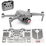 Wrapgrade Skin Compatible with DJI Air 2S | Accent Color A (TITANIUM)