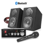 DMS40 Home Karaoke Party Speaker Set with Microphone Bluetooth MP3 Music Machine