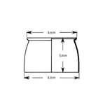 Reservglas PH 3½-2½ Golvlampa/Bordslampa underskärm