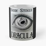 Bram Gothic Stoker Fangs Vampire Goth White Novel and Dracula Black The Best 11oz White Coffee Mugs Made from Ceramic