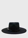AllSaints Briony Western Bolero Wool Hat, Black