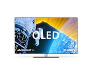 TV OLED Ambilight Philips 48OLED849 121 cm 4K UHD Google TV 2024 Métal satiné
