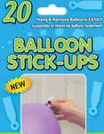 20 stk Balloon Stick Ups / Ballongoppheng med Dobbeltsidig Teip