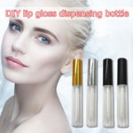 10ml Silver Empty Plastic Pet Clear Lip Gloss Tube Balm Bott 10 Ml Cap Glaze