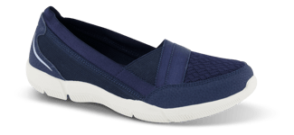 Skechers Dame Slip-in Marineblå  - Str. 39 - Tekstil/gummi/