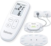Beurer EM70 Wireless Digital TENS & EMS Device, Drug-Free Pain Relief and Muscle