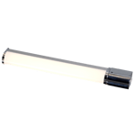 Cleo vegglampe med stikkontakt for baderom 6W IP44 3000 Kelvin - 49 cm - Krom