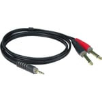 Klotz AY5-0600 - 6m stereo minijack til 2 jack