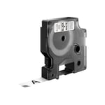Tejp D1 Standard svart/vit 12 mm 7 m - DYMO
