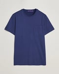 Ralph Lauren Purple Label Garment Dyed Cotton T-Shirt Spring Navy