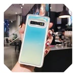 Luminous Neon Sand Cover For Samsung Galaxy S8 S9 S10 Plus Note 8 9 10 Pro Glow In The Dark Liquid Glitter Quicksand Cases-blue-For NOTE 8