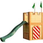 Arthur Maison Enfant avec Toboggan vert Aire de Jeux pour l'extérieur Maisonnette / Cabane de Jeu en Bois fsc - AXI