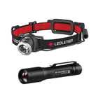 Ledlenser H8R Rechargeable Head Torch + Free LED Lenser P3 Core Pocket Torch