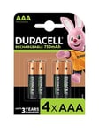 Duracell Aaa Rechargeable750Mah 4 Pack Batteries