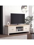 Very Home Atlanta Tv Cabinet - Fits Up To 65 Inch Tv - Light Grey/Oak