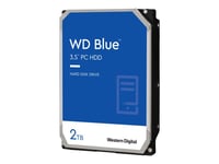 WD Blue WD20EARZ - Disque dur - 2 To - interne - 3.5" - SATA 6Gb/s - 5400 tours/min - mémoire tampon : 64 Mo