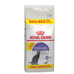 Royal Canin Sterilised  - 10 kg + 2 kg gratis!