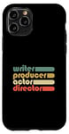 Coque pour iPhone 11 Pro Film Maker Movie Crew Writer Producteur Acteur Directeur