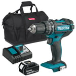 Makita DHP482Z 18V LXT Combi Drill with 1 x 5.0Ah Battery Charger & Tool Bag