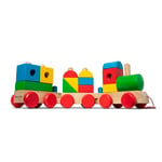 Melissa & Doug 40544 Jumbo Stacking Train Classic | Building & Vehicles | Wooden Toy | 2+ | Gift for Boy or Girl