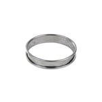 Gobel 834944 Cercle à Tarte Haut Inox Bords Roulés 18 cm, Argent