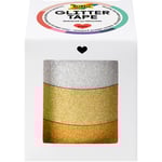 Folia Glittertejp Guld 3-pack