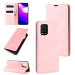 GLXC AYC For Xiaomi Mi Note 10 Lite 5g Retro-skin Business Magnetic Suction Leather Case with Holder & Card Slots & Wallet(Black) (Color : Pink)