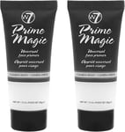 W7 Prime Magic Face Primer - Clear Makeup Base Priming Formula for Flawless Skin