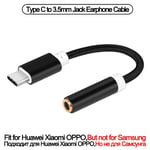 Couleur C-Noir 3.5 Câble Câble Audio aux pourleveurs Xiaomi Huawei, Adaptateur USB par rapport à 3,5 mm, Prix Jack 3.5, Pour Samsung Galaxy Note 10 20 S10 S20