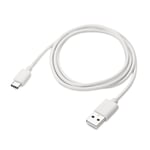 USB Type C Charging Cable for Pixel 6a/6/7/7/Pro Lead 100 cm White