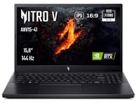 Acer Nitro 5 ANV15-41-R52M, Ordinateur Portable Gaming 15,6'' Full HD IPS 144 Hz, PC Portable Gamer (AMD Ryzen 5 7535HS, NVIDIA GeForce RTX 4050, RAM 16 Go, 512 Go SSD, Sans OS ) - Laptop Gaming Noir