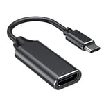 Adaptateur USB Type C à HDMI 4k (Thunderbolt 3 compatible) avec sortie audio vidéo pour MacBook Pro 2018/2017, iPad pro 2018, Samsung Note 9/S9, Huawei Mate 20 etc (Black)