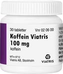 Koffein Viatris, tablett 100 mg 30 styck