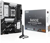 Asus B650E MAX GAMING WIFI, AMD AM5, ATX, 4xDDR5, 5xPCI Express, 3xM.2 + SATA3 RAID, HDMI/DP, USB-C, 2.5Gbe LAN, WiFi 6E, Bluetooth 5.3, Aura Sync RGB