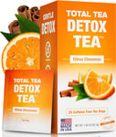 Total Tea Slimming Detox Tea Caffeine Free, Herbal Tea with Chamomile, Hibiscus