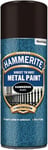 Hammerite Spray Paint for Metal. Direct to Rust 400 ml (Pack of 1), Black 