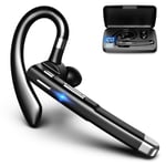 Öronsnäcka Bluetooth 5.1 Dubbel mikrofon CVC 8.0 brusreducering Svart