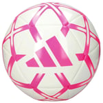 Adidas Starlancer Football Soccer Ball - White / Solar Pink - Size 4
