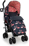 Cosatto Supa 3 pushchair Pretty Flamingo with footmuff and raincover 0+