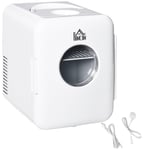 4L Mini Fridge, AC+DC Portable Cooler & Warmer for Home or Car