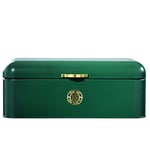 Daewoo Emerald Collection, Bread Bin, Food Storage With Gold Accents, Green, 42.5 X 22.8 X 16.5CM