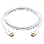 Nikabe Ultra Slim HDMI-kabel med 8K-støtte - Hvit 2 m