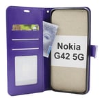 Crazy Horse Wallet Nokia G42 5G (Lila)