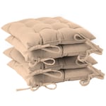 Square Garden Chair Seat Cushions Pack of 4