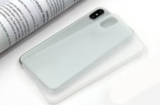 Twincase iPhone X case, transparent hvid