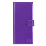 32nd Book Wallet PU Leather Flip Case Cover For Sony Xperia 5 III (2021), Design With Card Slot and Magnetic Closure - Purple