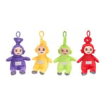 NEW  Teletubbies 6 Inch Clip On Soft Plush Toy Full Set Of 4