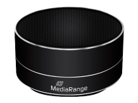 MediaRange Portable Bluetooth speaker - Högtalare - för bärbar användning - trådlös - Bluetooth - 3 Watt - svart